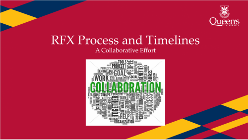 "RFX process and timelines presentation screenshot"