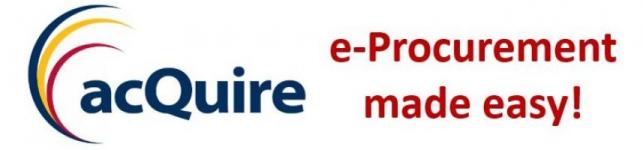"acQuire e-Procurement made easy logo"