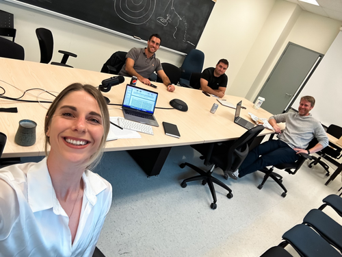 Kristi after her thesis proposal defence. November 2023