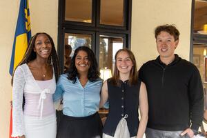 Rector team smiling at the University club