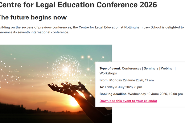 Image for Nottingham Trent's Centre for Legal Education conference