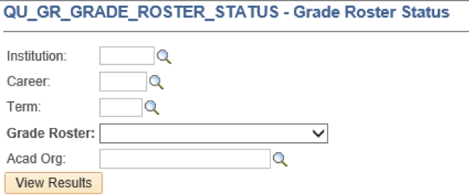 Run Grade Roster Status Report step 4