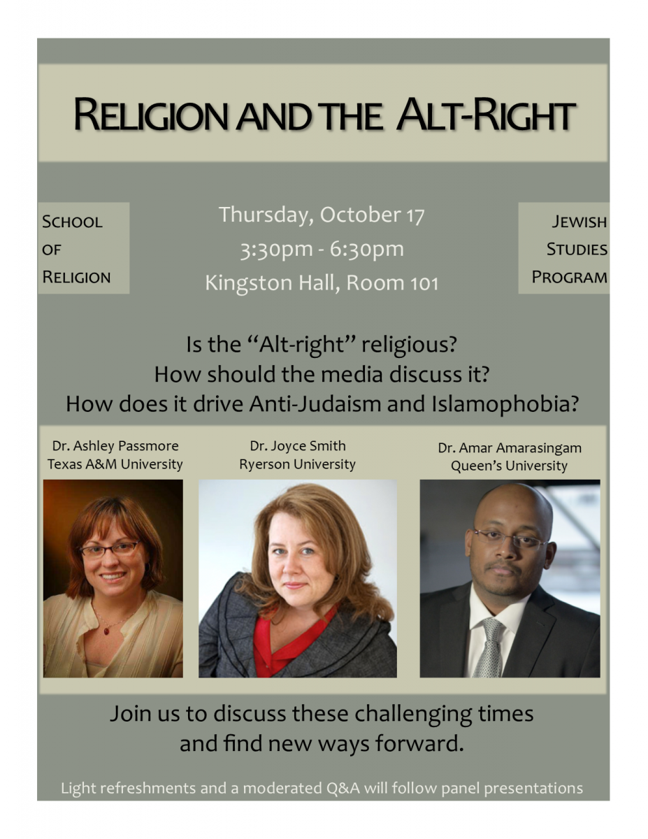 Religion and the Alt-Right event poster