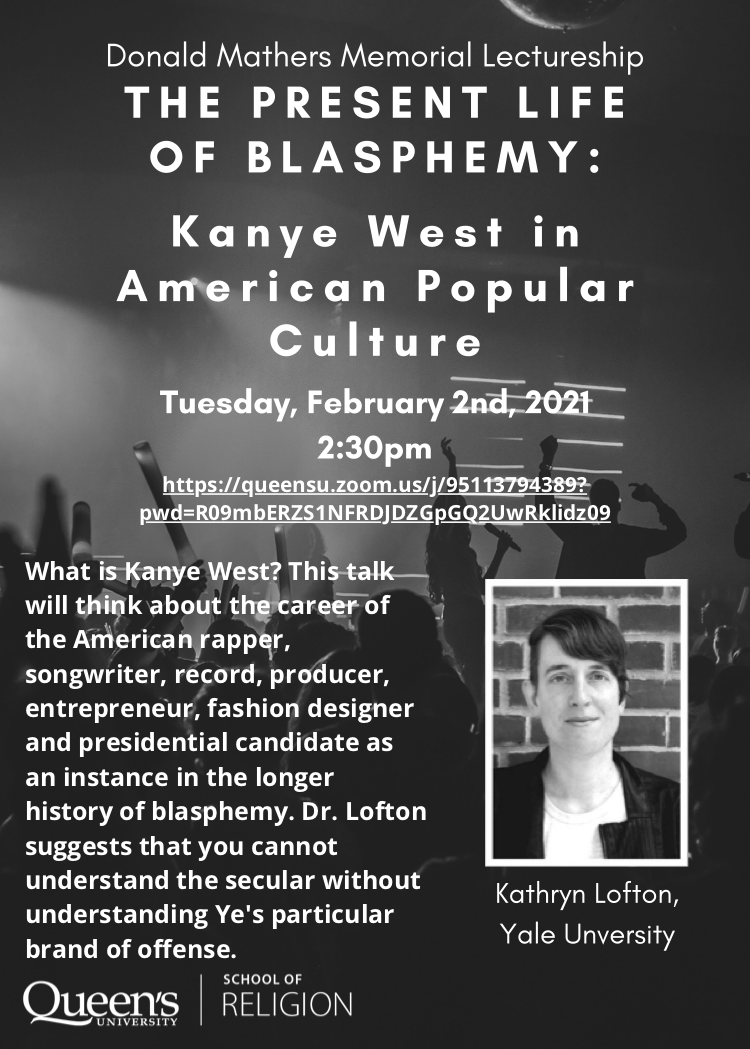 "The Present Life of Blasphemy: Kanye West in American Popular Culture" poster