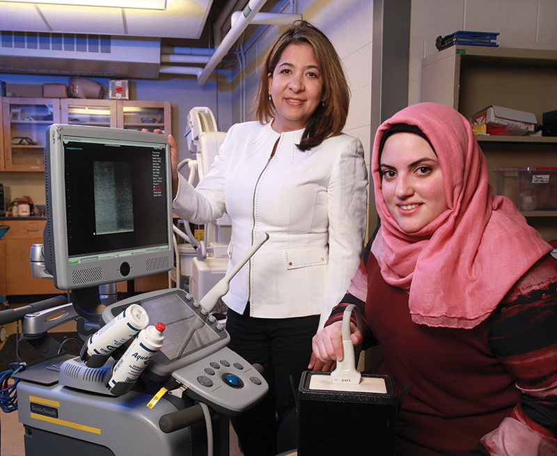 [Dr. Parvin Mousavi and PhDCandidate Layan Nahlawiof the School of Computing]