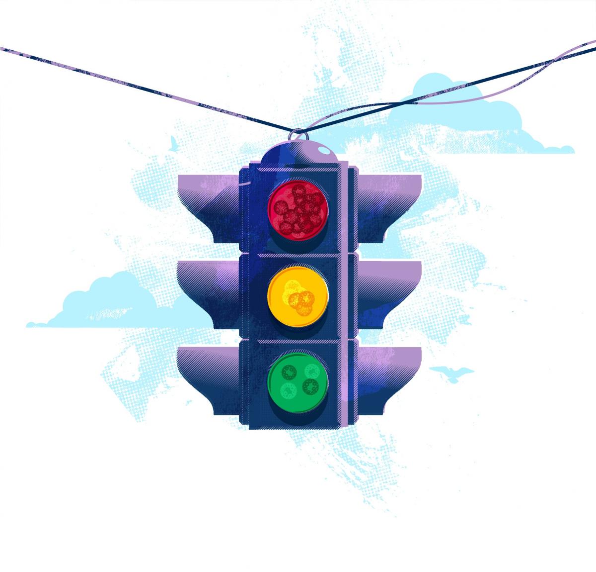 [Illustration of a traffic light]