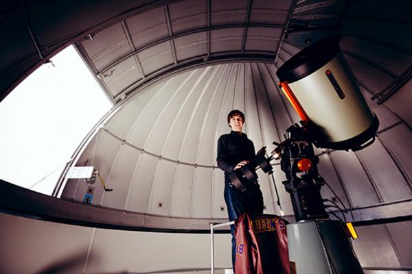 [photo of Connor Stone in Observatory]