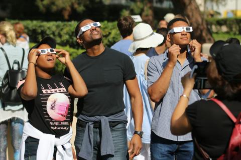 A total solar eclipse presents a unique opportunity to witness a rare phenomenon — but protect your eyes