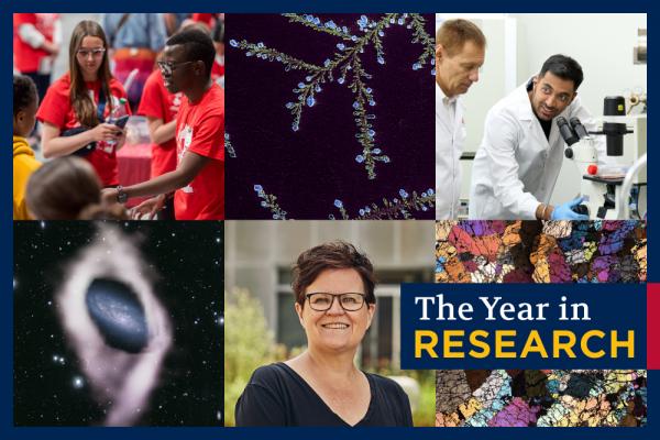 [Collage of photos of researchers and research projects]
