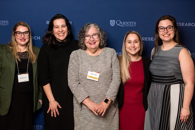 Left to right: Melinda Knox, Catarina Chagas, Lynda Colgan, Justine Pineau, and Kayla Dettinger