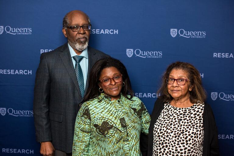 Kristin Moriah (center) with her guests