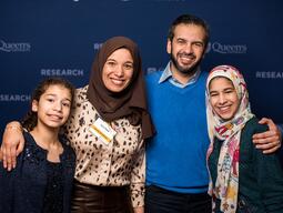 Sara Nabil (School of Computing) and family. Sara was the recipient of the 2022 Canadian Human-Computer Communications Society (CHCSS) Early Career Research Award.