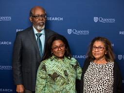 Kristin Moriah (center) with her guests