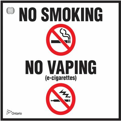 No Smoking No Vaping sticker image