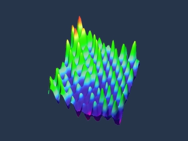 Dynamic quantum dots using SAWs.