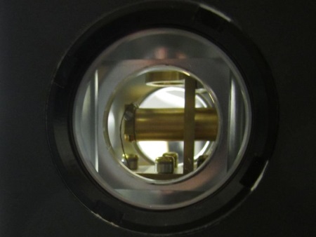Window of a cryostat.