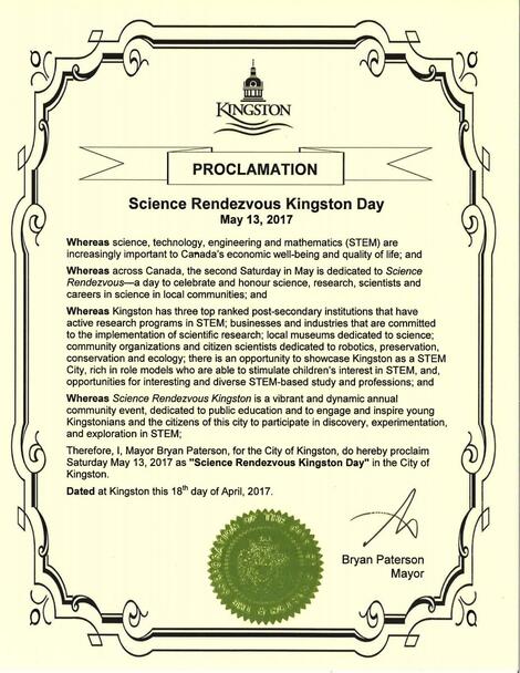 City of Kingston proclamation 2017