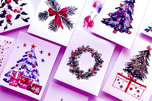 Photo of watercolour cards