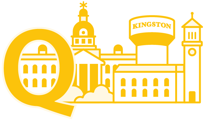 [Line drawing of iconic Kingston architecture]