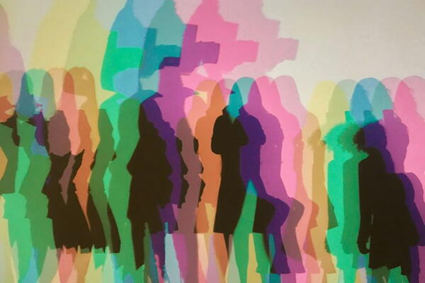 abstract outlines of women