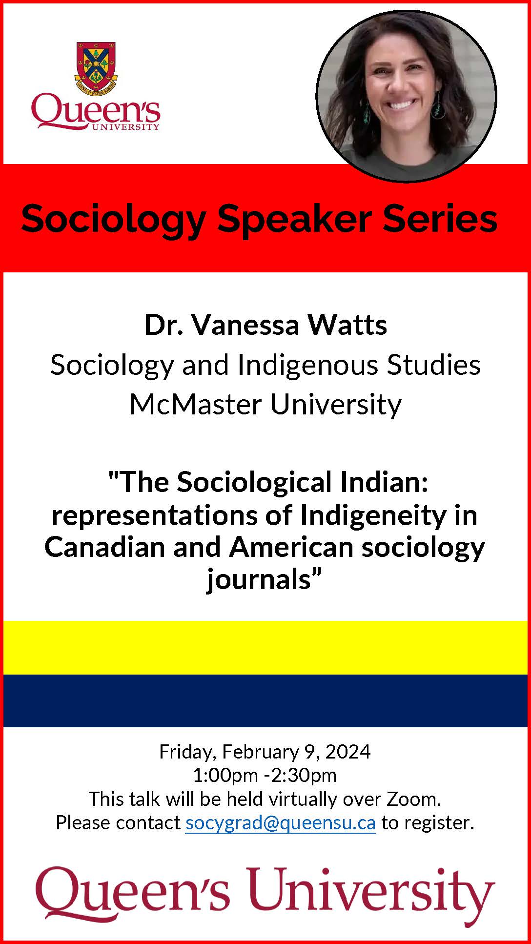 Sociology Seminar Series - Vanessa Watts