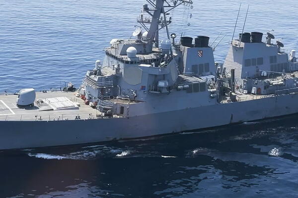  The USS Paul Hamilton is seen after passing through the Strait of Hormuz in May 2023.