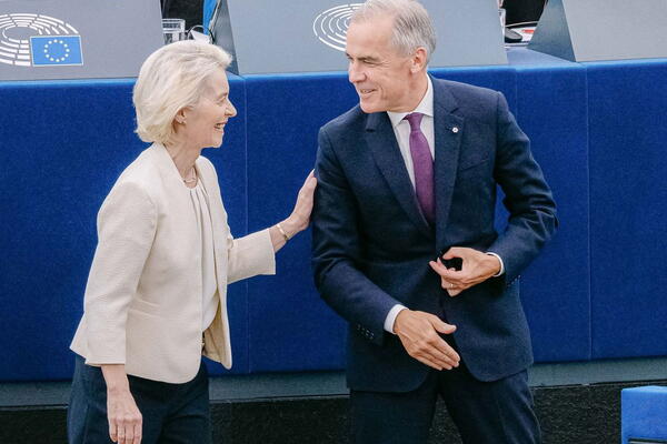 European Commission President Ursula von der Leyen and Canadian Prime MinisterMark Carney