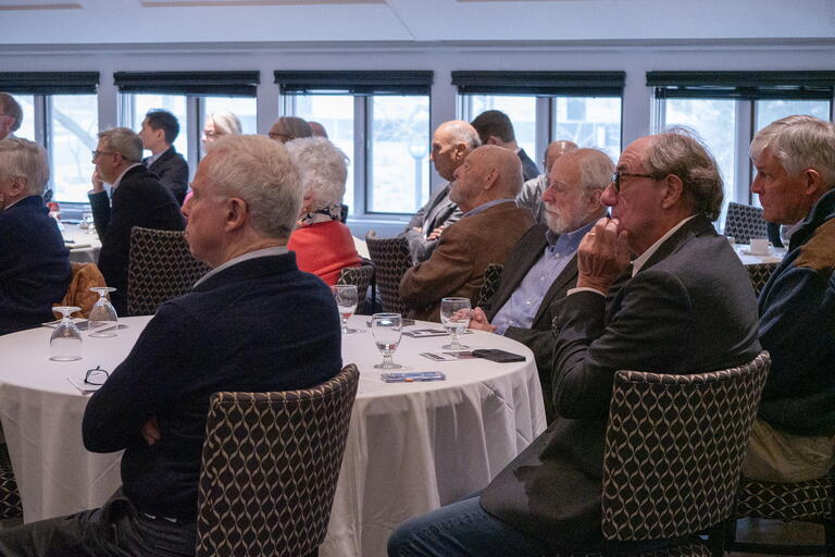 Members of the audience listen to the presentations at the Celebrating Tom Courchene symposium