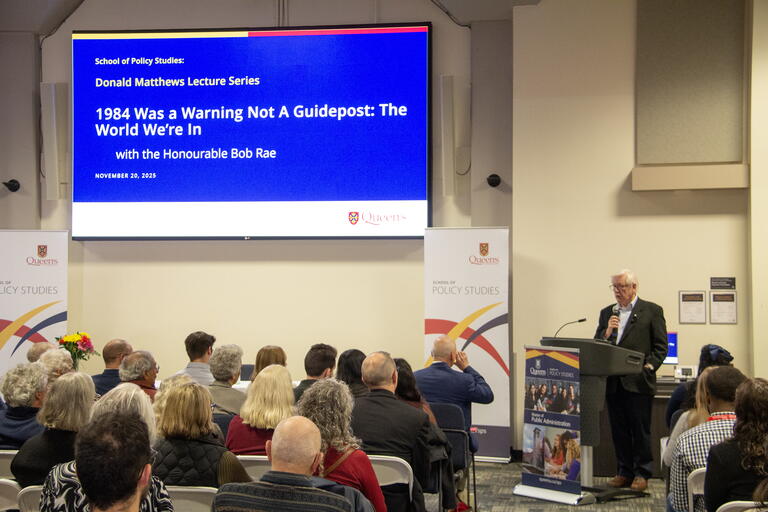 Bob Rae delivers Matthews Lecture