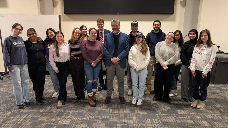 John Hannaford with MPA students