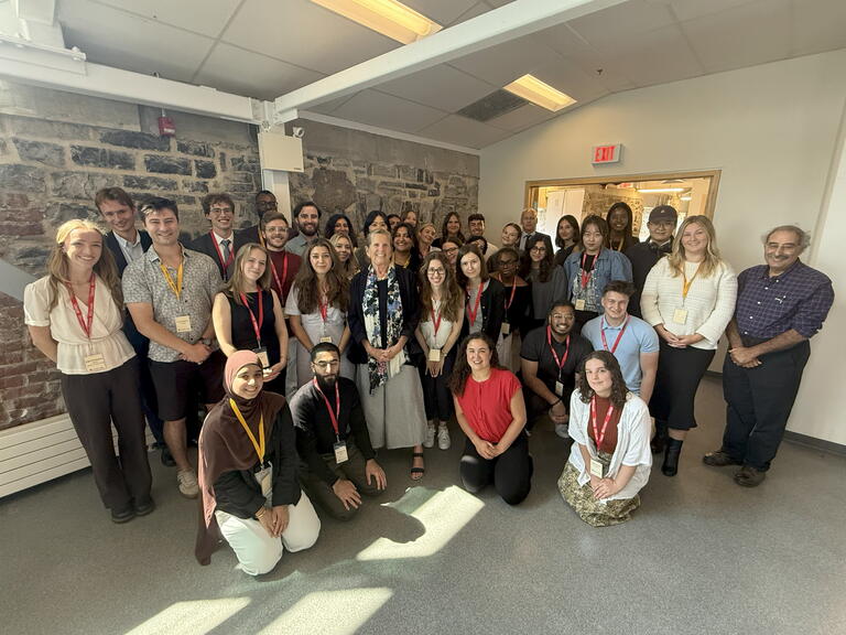 Kathleen Wynne with MPA students at the Tett Centre