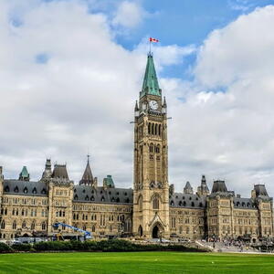 Parliment buildings in Ottawa.