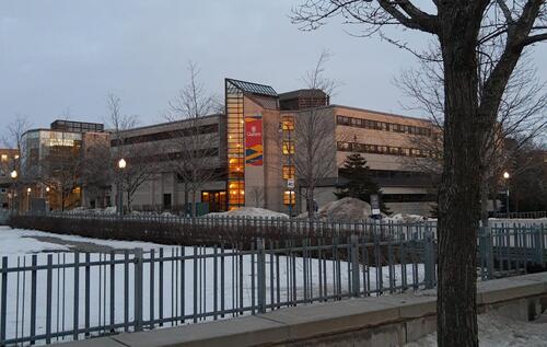 Exterior of Robert Sutherland Hall, Queen's University
