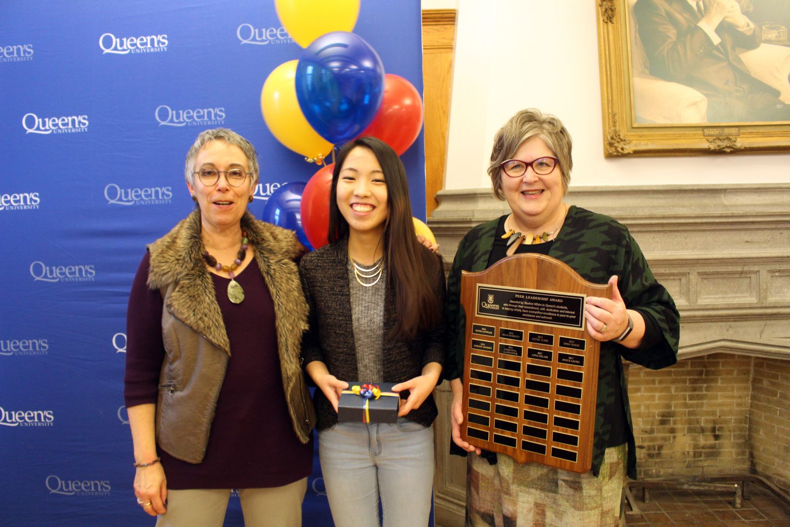 Dr. Johanne Bénard, Associate Dean (Studies) in Student Services (FAS), Joyce Leung and Dr. Rebecca Luce-Kapler, Dean of the Faculty of Education
