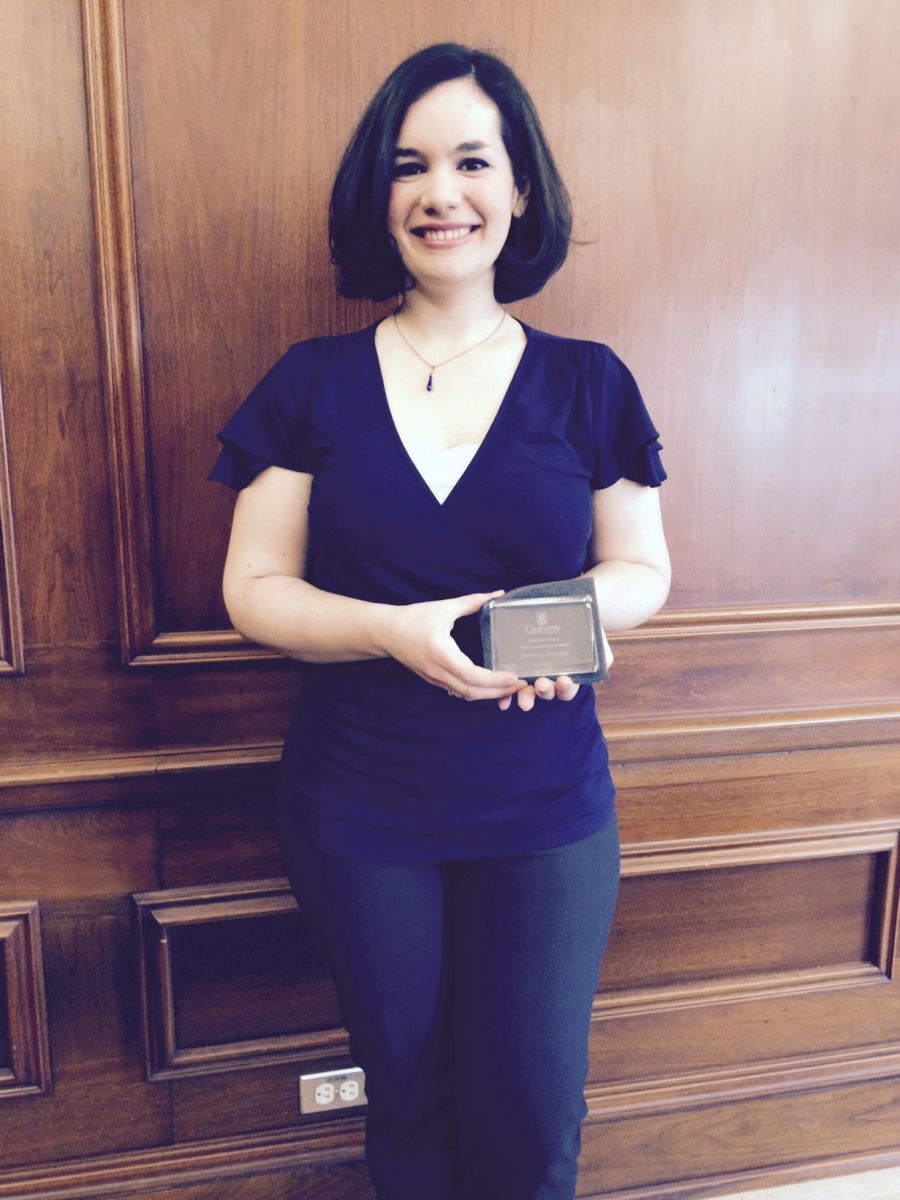 Emma Dargie 2015 Recipient of the Peer Leadership Award