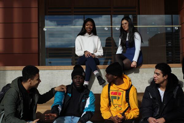 Students gathered together