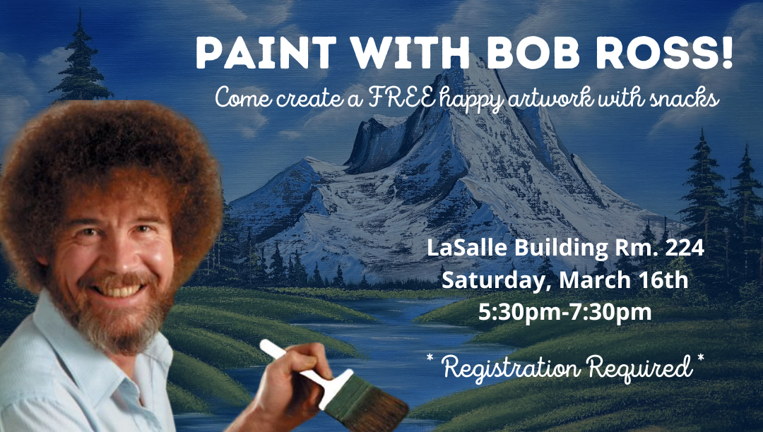 Bob Ross Paint Night Student Experience Office