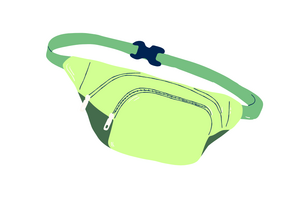 green fanny pack