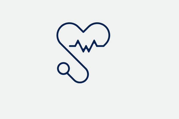 Stethoscope in shape of heart