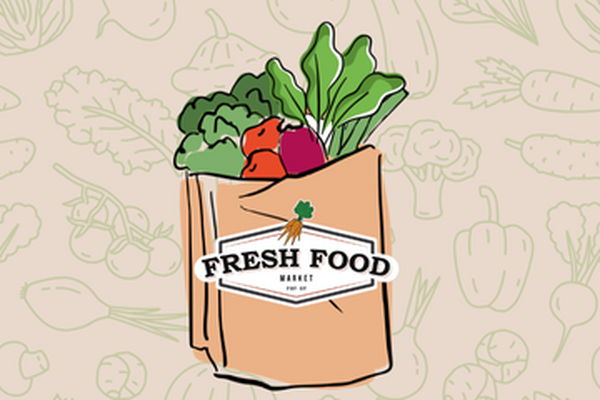 brown bag filled with fresh produce