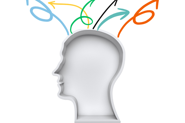 head with arrows pointing in different directions