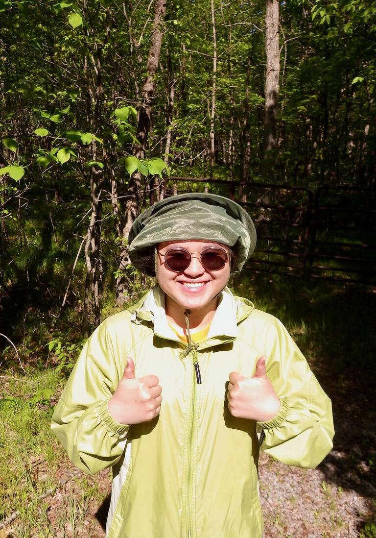 Enthusiastic volunteer Vicky Bui who helped us out in early summer 2022