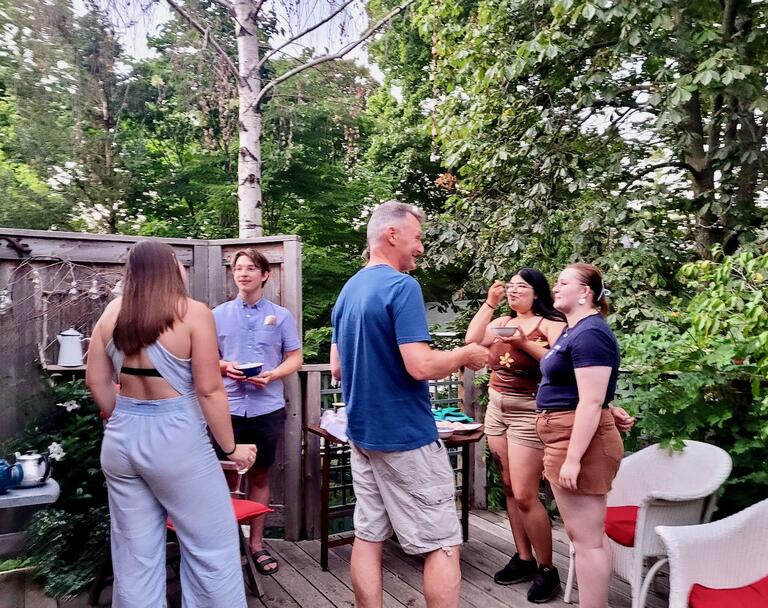 Potluck - Sophie, Dominic, Kira, and Charlotte