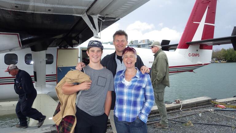 getting ready to board