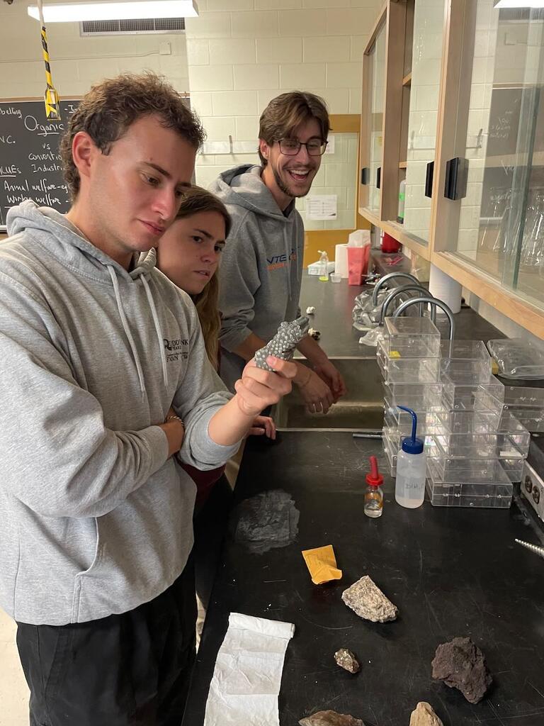 checking out some rock-types