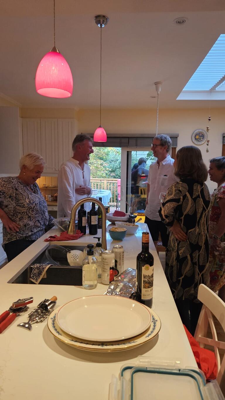 Fun around the kitchen counter