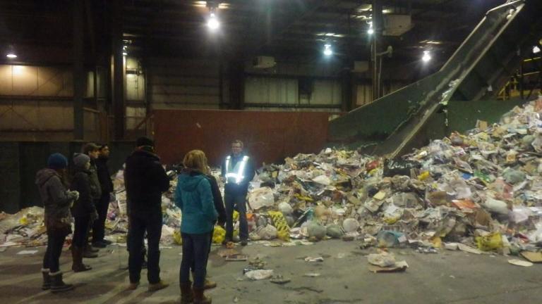 Field trip visit to Kingston's recycling plant