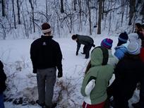 Class of 2007 examines the snow