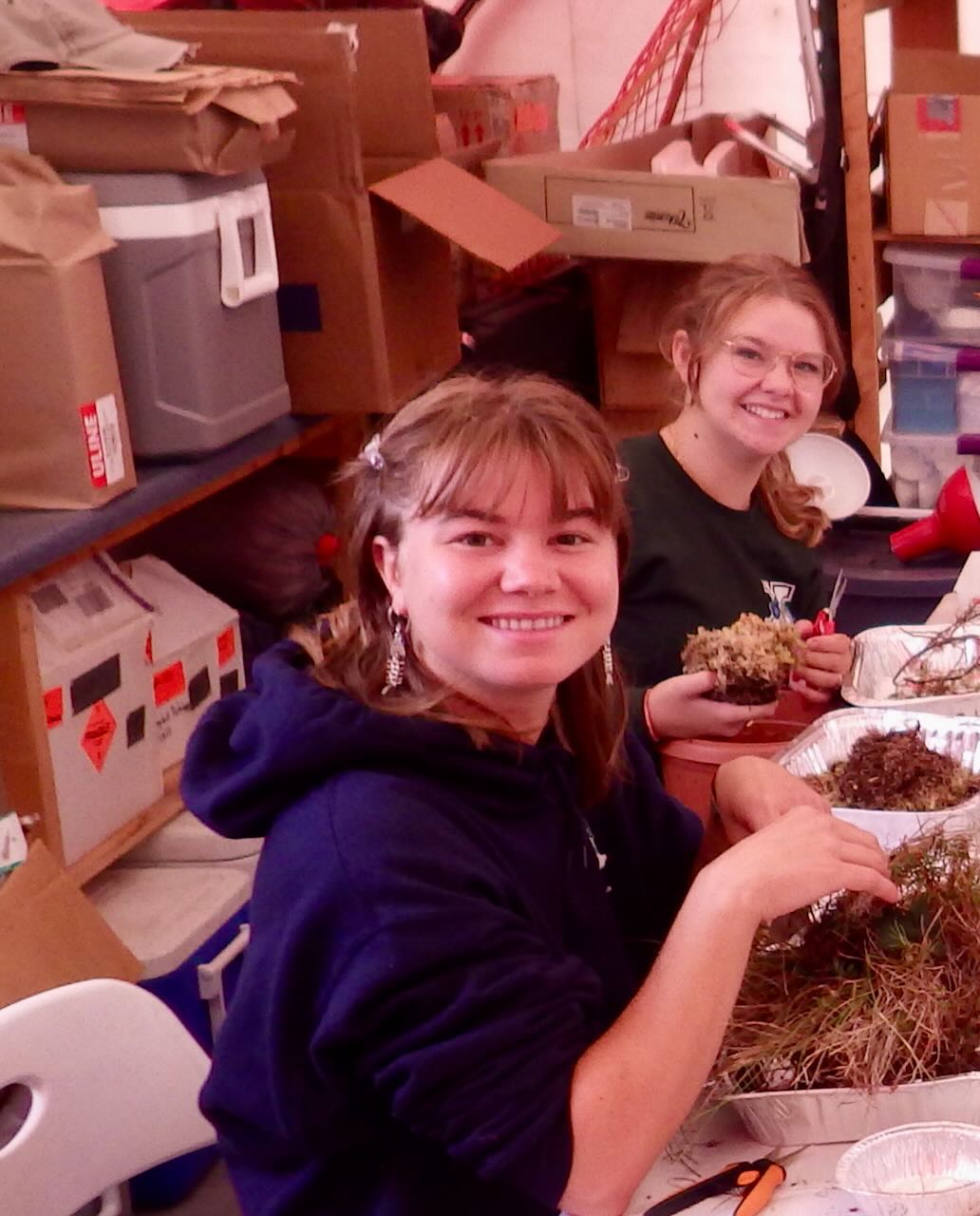 lab photo of the two students