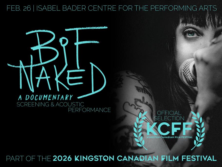 Bif Naked grasps a mic and stares soulfully from the shadows